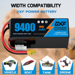 DXF LiPo Battery 6S HV 22.8V 9400mAh 140C Graphene Softcase Gold with EC5 / T / TRX / XT60 / XT90 / XT150 / Q8s Plug for RC 1/8 1/10 Buggy Truck Car Off-Road Drone