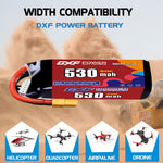 DXF 5S 19.0V 530mAh 90C LiPo Battery for FPV Micro Drones (PH2.0 / JST / XT30 / SM / XT60 / EC5 / XT90 Options)