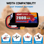 DXF 2S 7.4V 2800mAh 100C LiPo Battery for FPV Micro Drones (PH2.0 / JST / XT30 / SM / XT60 / EC5 / XT90 Options)
