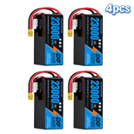 DXF SEMI-SOLID 12S 46.2V 23000mAh 15C Soft Case LiPo Battery with 8AWG Wire for Toy Cars, Boats, UAVs & Drones (1-6 Pack)