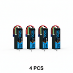 DXF 6S 22.2V 5200mAh 80C Graphene Softcase LiPo Battery with EC5 & 10AWG Wire (1-6 Pack)