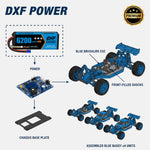 DXF 4S 14.8V 6200mAh 80C Hardcase LiPo Battery with 10AWG EC5 for 1/8 1/10 RC Cars, Trucks, Buggies (1-6 Pack Available)
