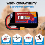 DXF 2S 7.4V 1400mAh 120C LiPo Battery for FPV Micro Drones (PH2.0 / JST / XT30 / SM / XT60 / EC5 / XT90 Options)