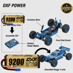 DXF 3S 11.4V 9200mAh 140C Hardcase LiPo Battery with 10AWG EC5 for 1/8 1/10 RC Cars, Boats, Trucks (1-6 Pack Available)
