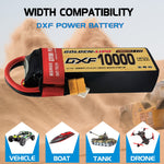DXF Lipo Battery 3S HV 11.4V 10000mAh 150C GoldSeries Graphene Softcase with EC5 / T / TRX / XT60 / XT90 / XT150 / Q8s Plug for RC 1/8 1/10 Buggy Truck Car Off-Road Drone