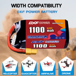 DXF LiPo Battery 5S HV 19.0V 1100mAh 60C with PH2.0 / JST / XT30 / SM / XT60 / EC5 / XT90 for FPV Drone Whoop Micro Racing