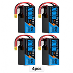 DXF SEMI-SOLID 14S 51.8V 70000mAh 5C Soft Case LiPo Battery with 8AWG Wire for UAVs & Drones (1-6 Pack)