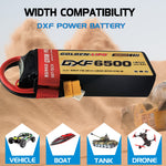 DXF Lipo Battery 3S 11.1V 6500mAh 150C Graphene Softcase with EC5 / T / TRX / XT60 / XT90 / XT150 / Q8s Plug for RC 1/8 1/10 Buggy Truck Car Off-Road Drone