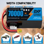 (CN)DXF 6S Lipo Battery 22.2V 10C 70000mAh Soft Case Battery  for Drone UAV FPV Car Truck Tank RC Buggy Truggy Racing Hobby