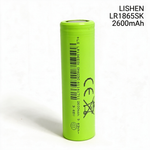 LISHEN LR1865SK 2600mAh 5.2A 18650 Li-ion Cell for Protected Portable Electronics, Backup Power & Battery Packs (1–100 PCS)