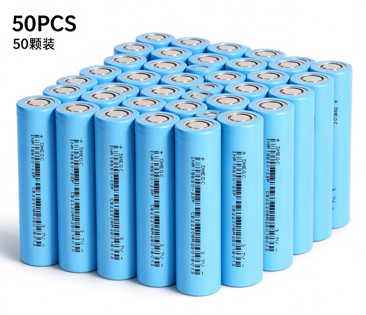 DMEGC INR18650-25P 2500mAh 20A Li-ion Battery for Power Tools, E-Bikes & DIY Battery Packs (1-100 PCS)