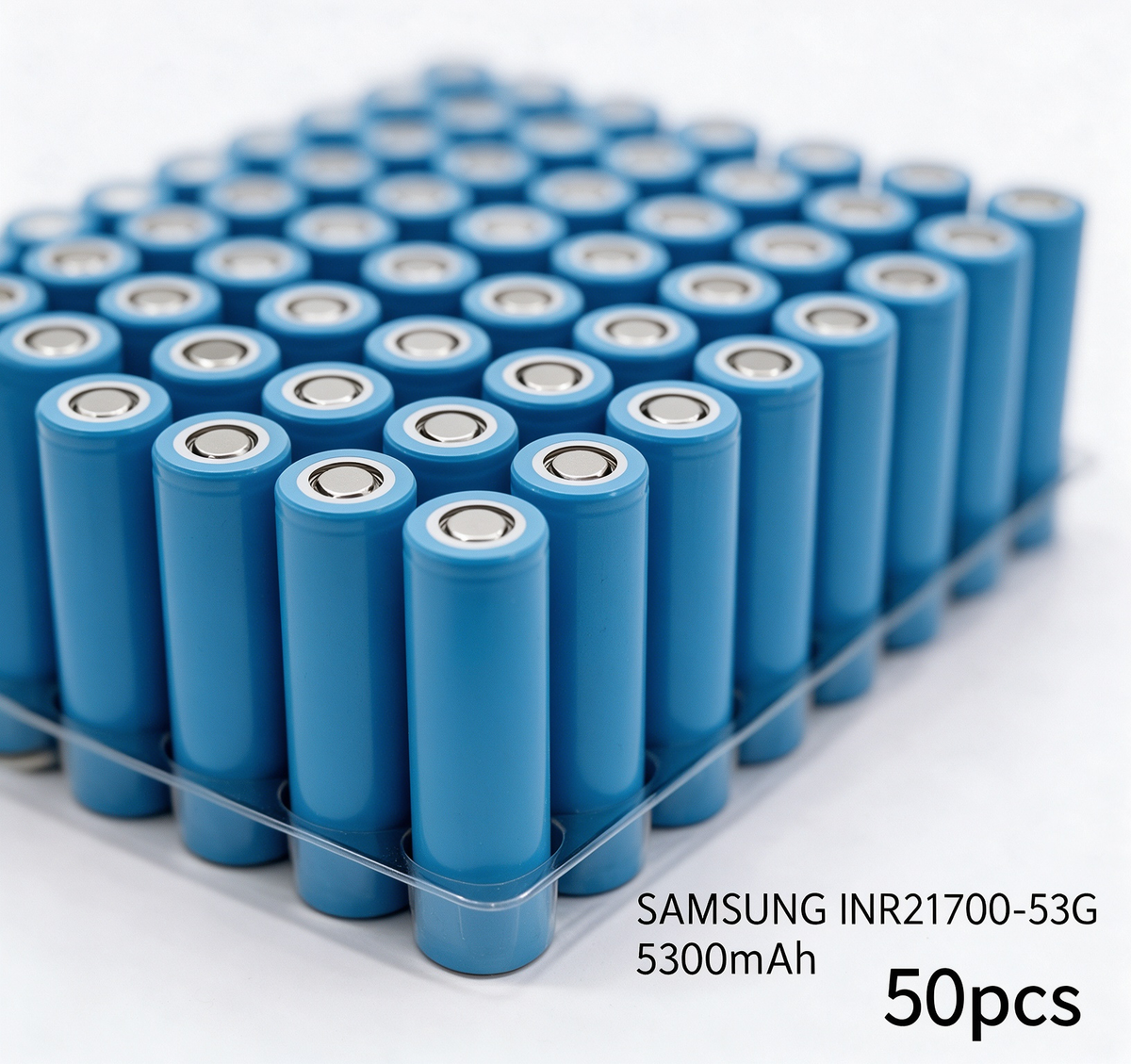 Samsung INR21700-53G 5300mAh 15.9A Li-ion Battery for E-Bikes, Flashlights & DIY Battery Packs (1-100 PCS)