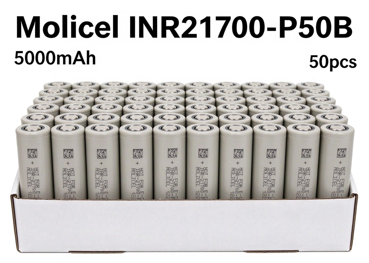 Molicel INR21700-P45B 4500mAh 45A Li-ion Battery for Power Tools, E-Bikes & DIY Battery Packs (1-100 PCS)