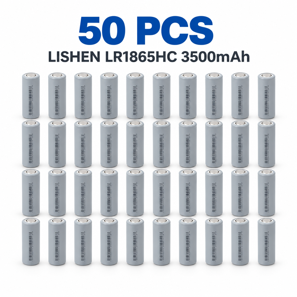 LISHEN LR1865HC 3500mAh 10.5A 3.6V 18650 Li-ion Cell for Professional Battery Packs, Backup Power & Electronics (1–100 PCS)