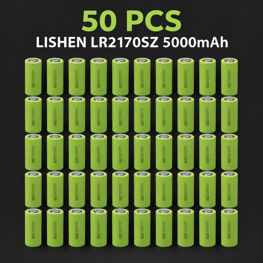 LISHEN LR2170SZ 5000mAh 15A 21700 Li-ion Cell for Protected Energy Storage, Outdoor Power & Long-Runtime Packs (1–100 PCS)