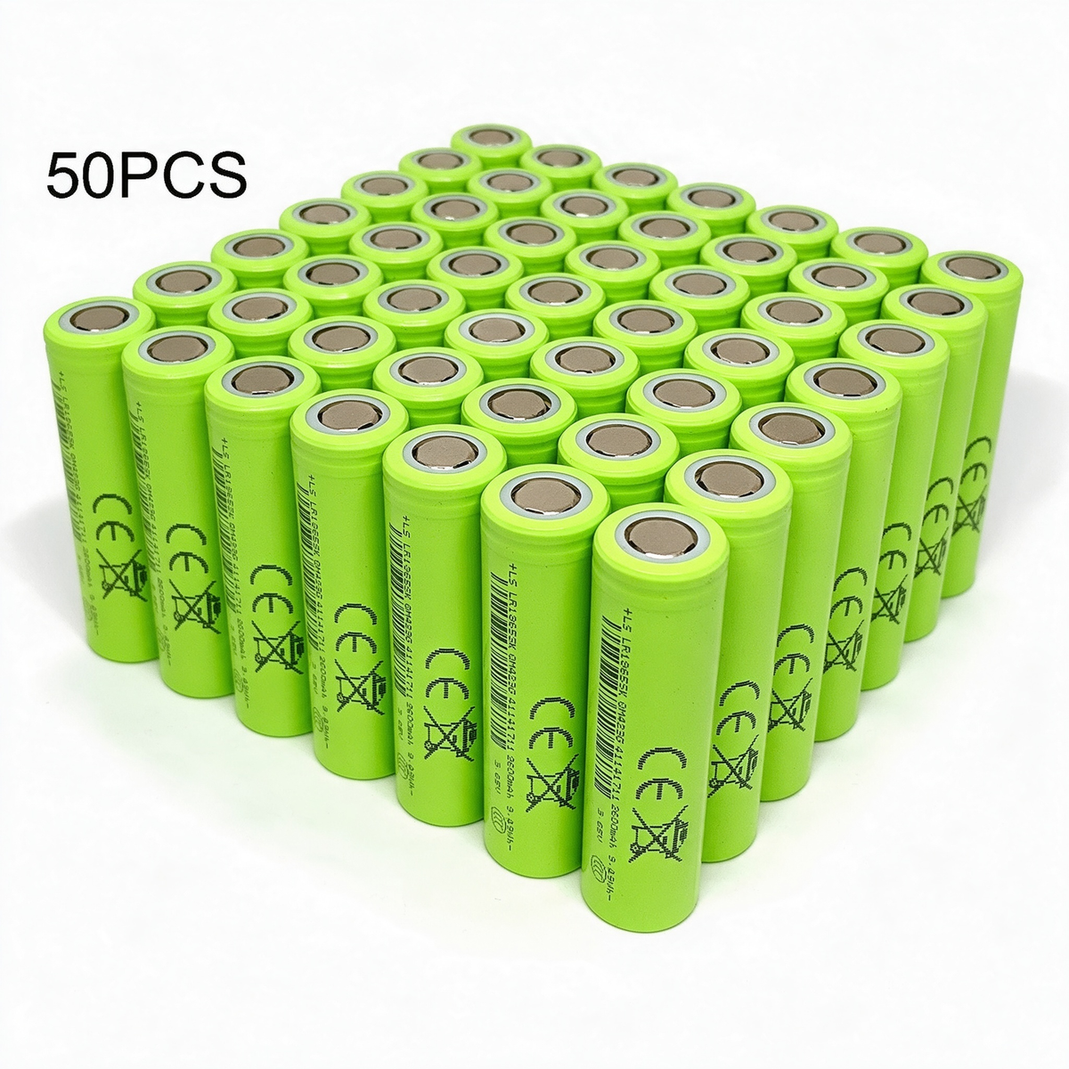 LISHEN LR1865SK 2600mAh 5.2A 18650 Li-ion Cell for Protected Portable Electronics, Backup Power & Battery Packs (1–100 PCS)