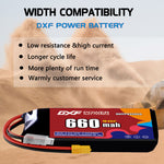 DXF 3S 11.4V 550mAh 100C LiPo Battery for FPV Micro Drones (PH2.0 / JST / XT30 / SM / XT60 / EC5 / XT90 Options)