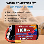 DXF 5S 18.5V 1100mAh 140C LiPo Battery for FPV Micro Drones (PH2.0 / JST / XT30 / SM / XT60 / EC5 / XT90 Options)