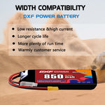 DXF LiPo Battery 4S HV 15.2V 850mAh 60C with PH2.0 / JST / XT30 / SM / XT60 / EC5 / XT90 for FPV Drone Whoop Micro Racing