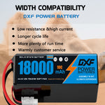 DXF SEMI-SOLID 12S 44.4V 18000mAh 10C Soft Case LiPo Battery with 8AWG Wire for UAVs & Drones (1-6 Pack)