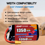 DXF 5S 18.5V 1350mAh 140C LiPo Battery for FPV Micro Drones (PH2.0 / JST / XT30 / SM / XT60 / EC5 / XT90 Options)