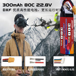 DXF LiPo Battery 6S HV 22.8V 300mAh 80C with PH2.0 / JST / XT30 / SM / XT60 / EC5 / XT90 for FPV Drone Whoop Micro Racing