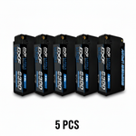 DXF Lipo Battery 2S 7.6V 6300mAh 140C Shorty 5MM Hardcase Battery Graphene Battery for RC Truck Drone 1/10 1/8 Scale Traxxas Slash 4x4 RC Car Buggy Truggy