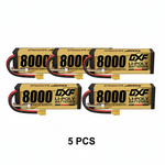 DXF 4S HV 15.2V 8000mAh 140C Graphene Hardcase LiPo Battery with XT90/EC5 & 10AWG Wire (1-6 Pack)