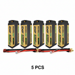 DXF 5mm 2S 6300mAh 7.6V 140C GOLDEN-NGP HardCase LiPo Battery with XT90 Plug for 1:8 Scale RC Car, Multi-Rotor RC Airplane, RC Helicopter, RC Boat