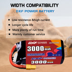 DXF 5S 18.5V 3000mAh 100C LiPo Battery for FPV Micro Drones (PH2.0 / JST / XT30 / SM / XT60 / EC5 / XT90 Options)