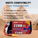 DXF 5S 18.5V 2200mAh 150C LiPo Battery for FPV Micro Drones (PH2.0 / JST / XT30 / SM / XT60 / EC5 / XT90 Options)