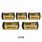 DXF Gold Series 4S HV 15.2V 6500mAh 140C Graphene LCG Hardcase LiPo with 5mm to EC5 & 10AWG Wire (1-6 Pack)