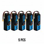 DXF 3S 11.1V 4200mAh 100C Softcase LiPo Battery with XT60 & 12AWG Wire for RC Boats, Cars, Toy Cars & Aircraft Models FPV (1-6 Pack)