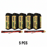 DXF 5mm Shorty 2S 7000mAh 7.6V 140C GOLDEN-NGP PLUS Hardcase LiPo Battery | EFRA Approved