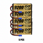 DXF GoldSeries 4S HV 15.2V 9200mAh 140C Graphene Hardcase LiPo Battery with XT90 & 10AWG Wire (1-6 Pack)
