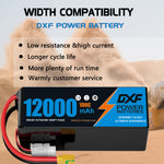 DXF LiPo Battery 6S HV 22.8V 12000mAh 100C Graphene Softcase Blue with EC5 / T / TRX / XT60 / XT90 / XT150 / Q8s Plug for RC 1/8 1/10 Buggy Truck Car Off-Road Drone