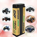 DXF LiPo Battery 2S HV 7.6V 7200mAh 140C Graphene Gold Version with 5mm Bullet / EC5 / T / TRX / XT60 / XT90 / XT150 / Q8s Plug for RC 1/10 1/8 Scale Car Racing
