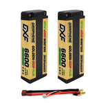 DXF GOLDEN-NGP PLUS 2S HV 7.6V 6600mAh 150C EFRA Hardcase LiPo Battery, 5mm Bullet to Deans T-Plug (1-6 Pack)