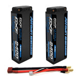 DXF LiPo Battery 2S2P HV 7.6V 8400mAh 140C Graphene Gray with 5mm Bullet / EC5 / T / TRX / XT60 / XT90 / XT150 / Q8s Plug for RC 1/10 1/8 1/5 Scale Car Racing