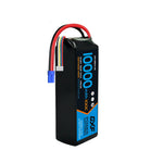 DXF 4S 14.8V 10000mAh 100C Graphene Softcase LiPo Battery with EC5 & 10AWG Wire (1-6 Pack)