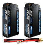 DXF BLUE Series 2S HV 7.6V 7000mAh 140C Graphene 5mm Shorty Hardcase LiPo with Deans/T-Plug (1-6 Pack)