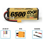 DXF Gold Series 4S HV 15.2V 6500mAh 140C Graphene Hardcase LiPo Battery with XT90 & 10AWG Wire (1-6 Pack)