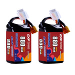 DXF 4S 15.2V 880mAh 150C LiPo Battery for FPV Micro Drones (PH2.0 / JST / XT30 / SM / XT60 / EC5 / XT90 Options)