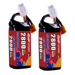 DXF LiPo Battery 4S 14.8V 2800mAh 110C with PH2.0 / JST / XT30 / SM / XT60 / EC5 / XT90 for FPV Drone Whoop Micro Racing