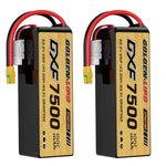 DXF Lipo Battery 6S 22.2V 7500mAh 100C Graphene Softcase with EC5 / T / TRX / XT60 / XT90 / XT150 / Q8s Plug for RC 1/8 1/10 Buggy Truck Car Off-Road Drone