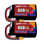 DXF 2S 7.6V 650mAh 150C LiPo Battery for FPV Micro Drones (PH2.0 / JST / XT30 / SM / XT60 / EC5 / XT90 Options)