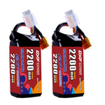 DXF 4S 14.8V 2200mAh 100C LiPo Battery for FPV Micro Drones (PH2.0 / JST / XT30 / SM / XT60 / EC5 / XT90 Options)