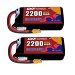 DXF 2S 7.4V 2200mAh 120C LiPo Battery for FPV Micro Drones (PH2.0 / JST / XT30 / SM / XT60 / EC5 / XT90 Options)