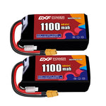 DXF 2S 7.4V 1100mAh 120C LiPo Battery for FPV Micro Drones (PH2.0 / JST / XT30 / SM / XT60 / EC5 / XT90 Options)