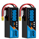 DXF LiPo Battery 6S 22.2V 9000mAh 100C Graphene Softcase Blue with EC5 / T / TRX / XT60 / XT90 / XT150 / Q8s Plug for RC 1/8 1/10 Buggy Truck Car Off-Road Drone